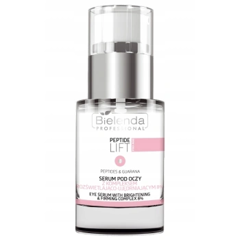 BIELENDA PROFESSIONAL PEPTIDE LIFT SERUM POD OCZY ROZŚWIETLAJĄCO UJĘDRNIAJĄCY 15ml